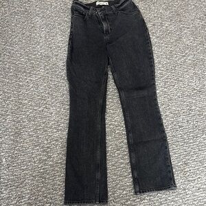 Black abercrombie and fitch cross over jeans